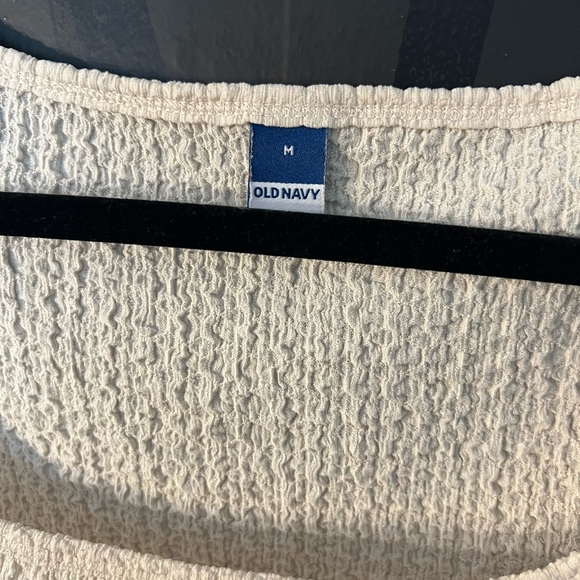 Old Navy white Textured Short Sleeve Top - Picture 2 of 4